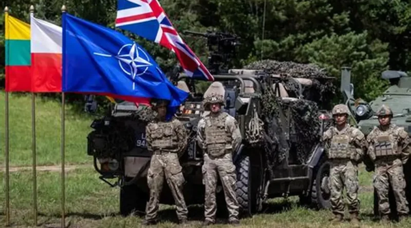 “Military vehicles positioned near the Ukrainian border during exercises, illustrating rising tensions in Eastern Europe