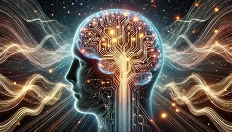 A stylized human brain glowing with neural pathways and digital circuits, visually representing Extreme Neuroplasticity in the age of AI.