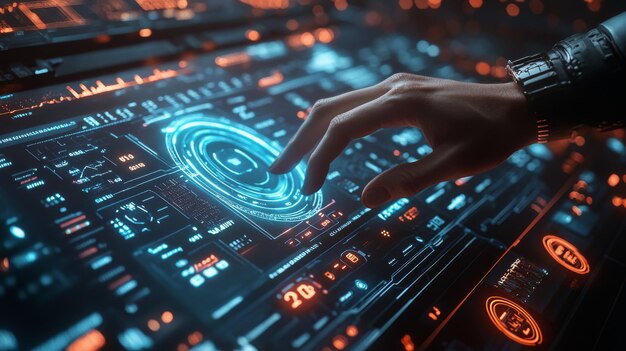 AI Cold War digital interface representing global technological competition