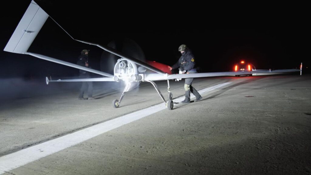 Ukrainian drones St. Petersburg during a night‑time military operation