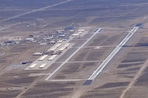 Area 51 airfield in the Nevada desert