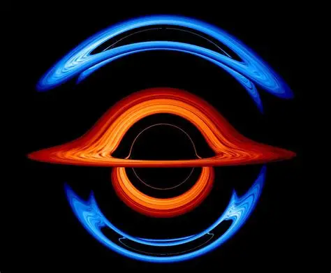 ancient quasars discovered by Euclid visualized through a distorted black hole with gravitational lensing