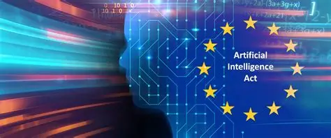 Invisible watermark Claude AI Act illustration showing EU regulation and AI technology