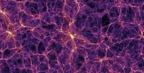 Cosmic Dawn and Reionization visualized through a cosmic‑web simulation showing the early intergalactic medium shaped by dark matter filaments and primordial gas.