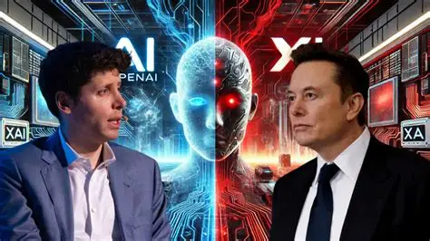 OpenAI ends Cursor access visual showing the rivalry between OpenAI and xAI in a futuristic AI interface