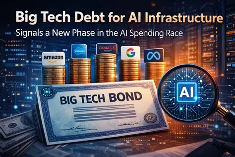 AI debt financing illustrated through Big Tech bond issuance for artificial intelligence infrastructure