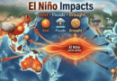 El Niño 2026 climate impact global map