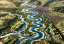 Global water geopolitics 2026 river system illustrating transboundary water flows and environmental pressure