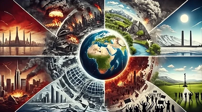 global environmental instability illustrated through contrasting planetary futures